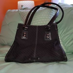 Black patterned purse